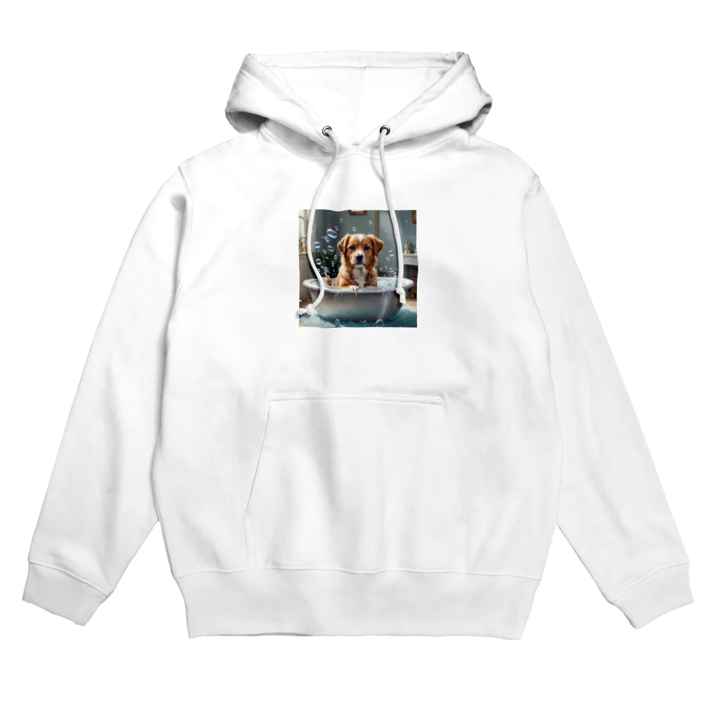 tk_rinbokuの犬の水浴び Hoodie