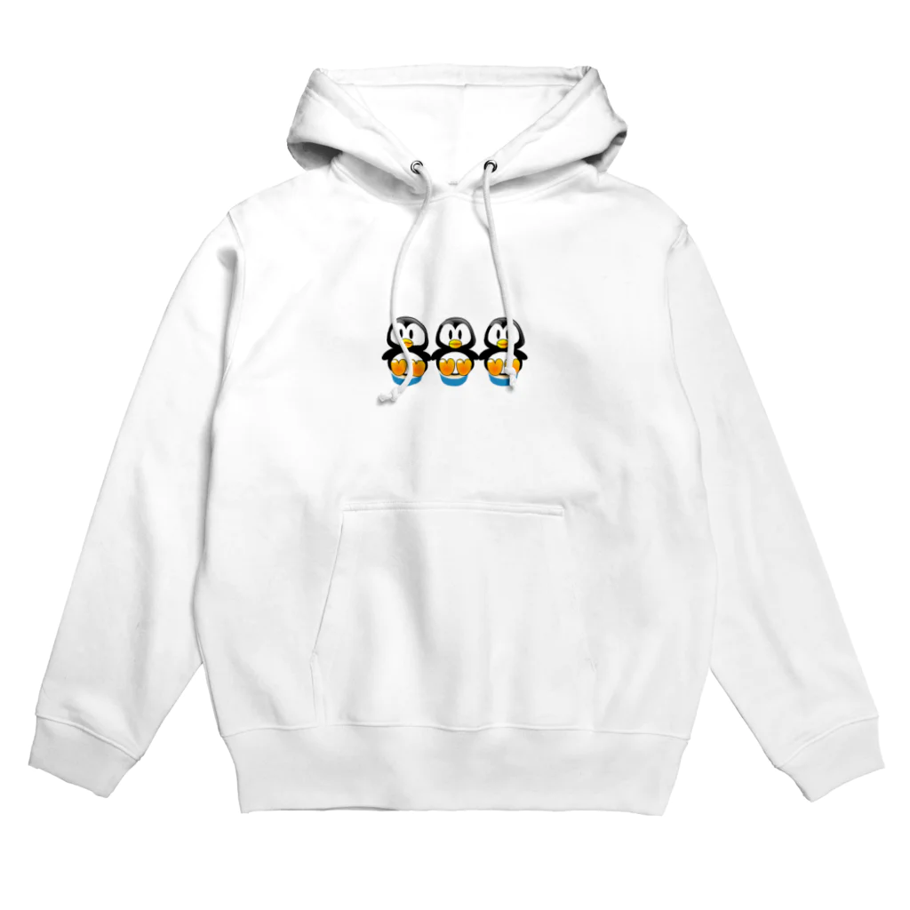 アイモのペンギン3兄弟 Hoodie