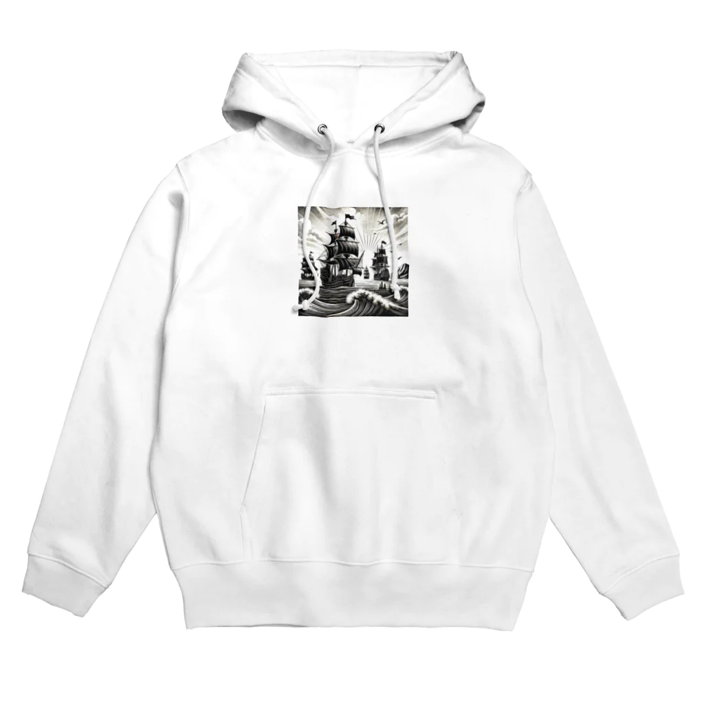 海の幸の黒船 Hoodie