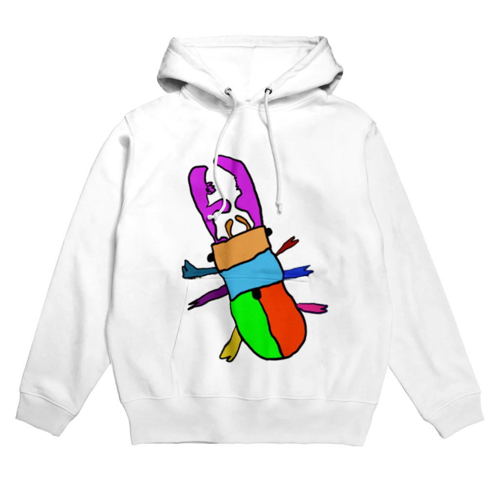 お絵かきリメイク『ＨＡＲＵ』のニジイロクワガタ Hoodie