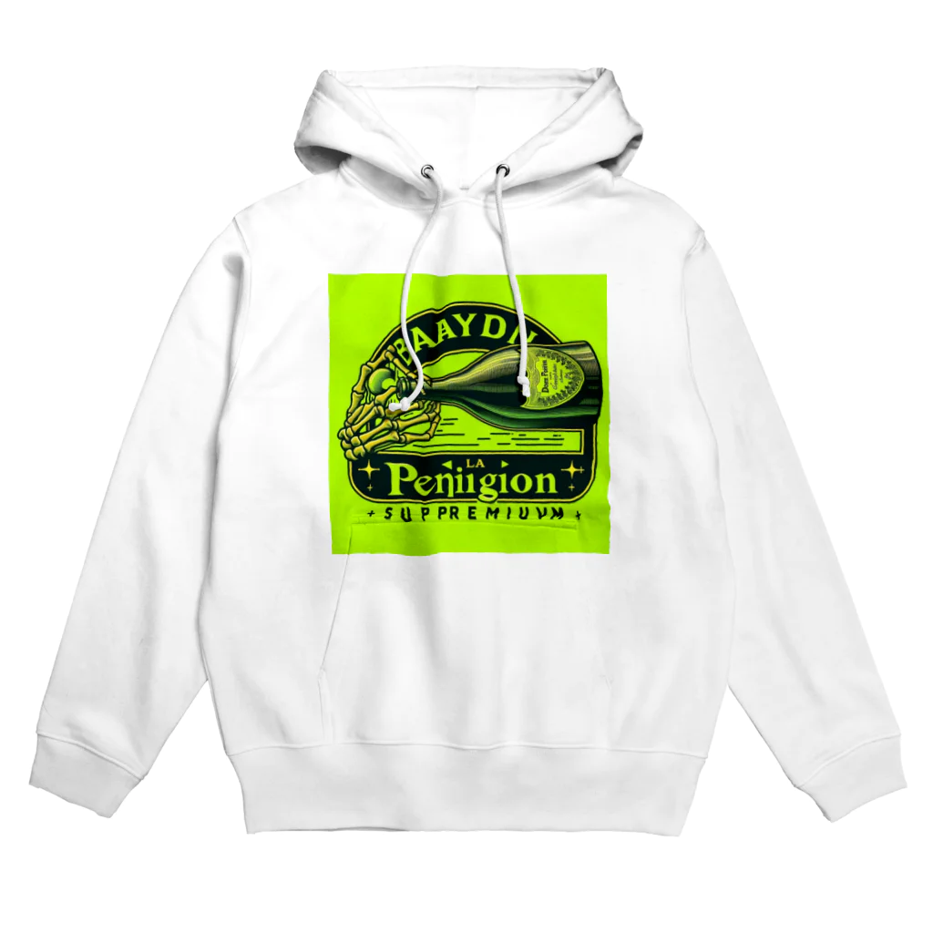 BABYLON  Channel　aiのドンペリ　骸骨　蛍光グリーン Hoodie