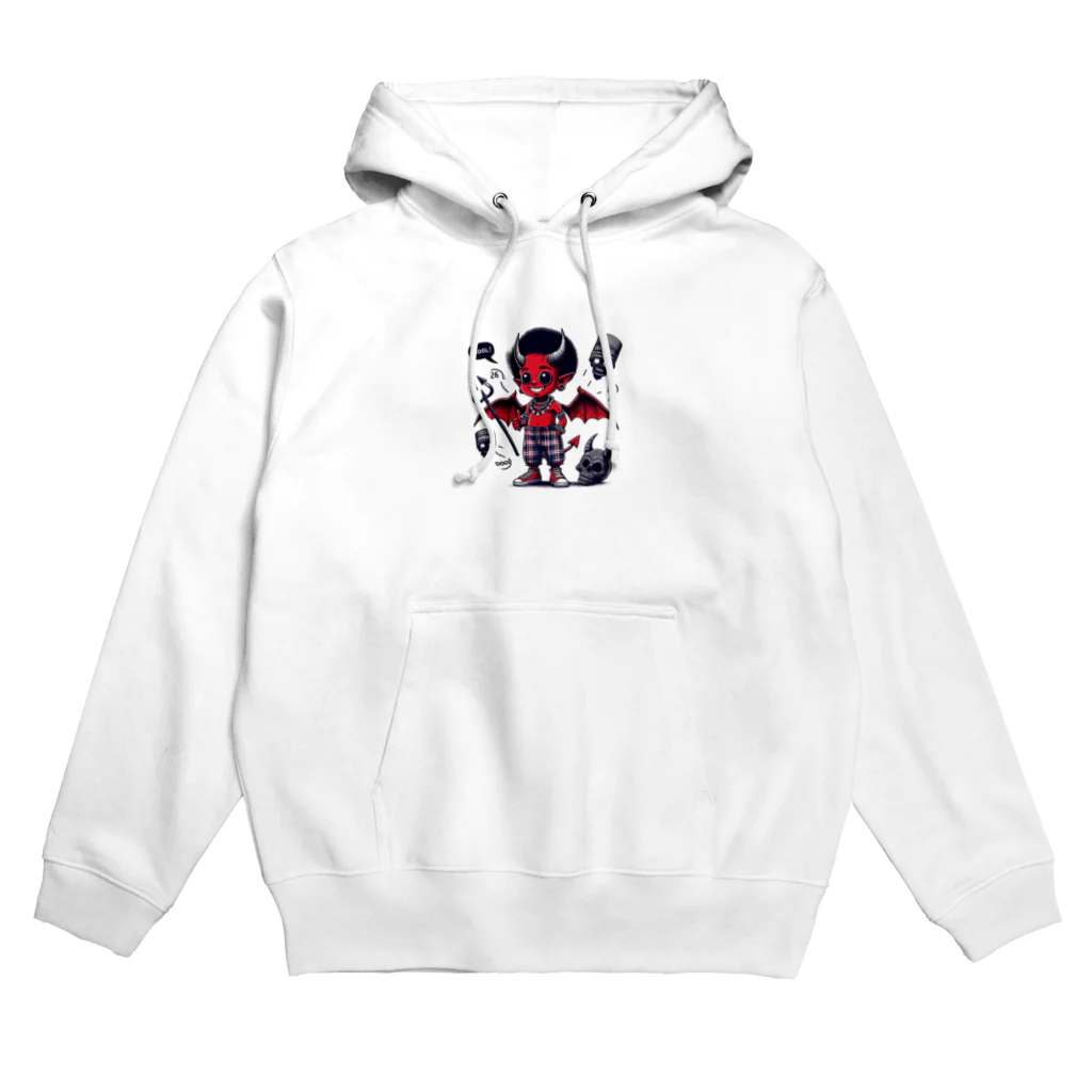 kiziiiのおしゃれなワンポイント悪魔の子供 Hoodie