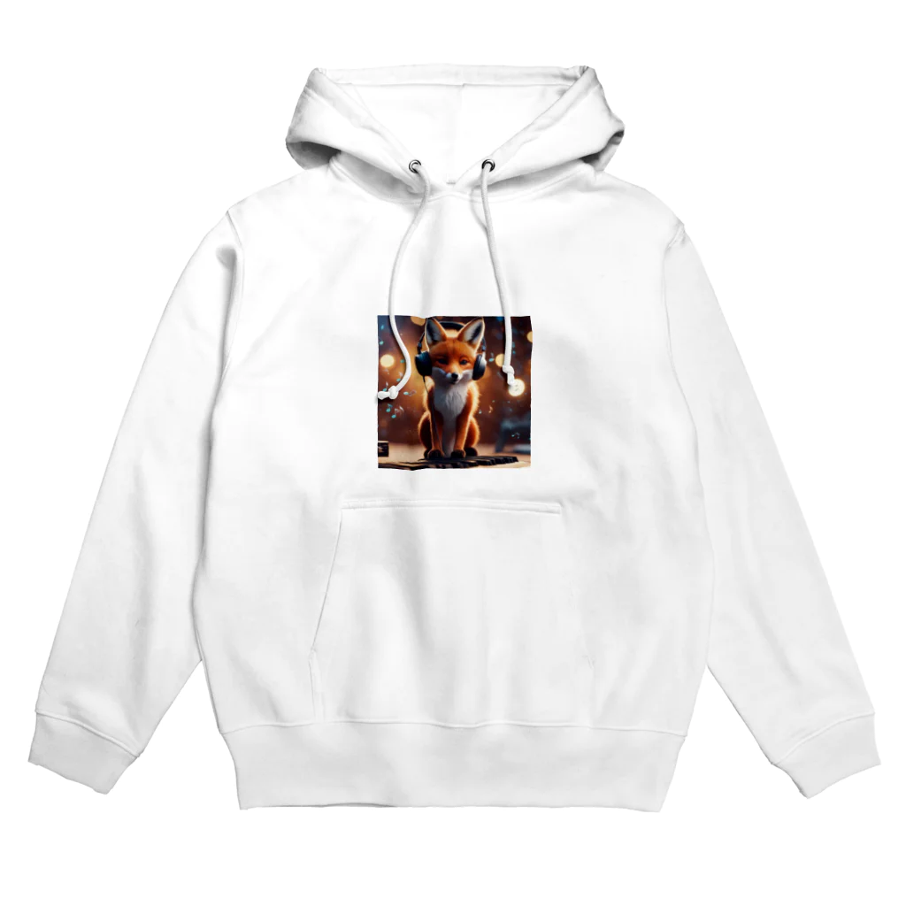 Somali ForteのFox listening to music Hoodie