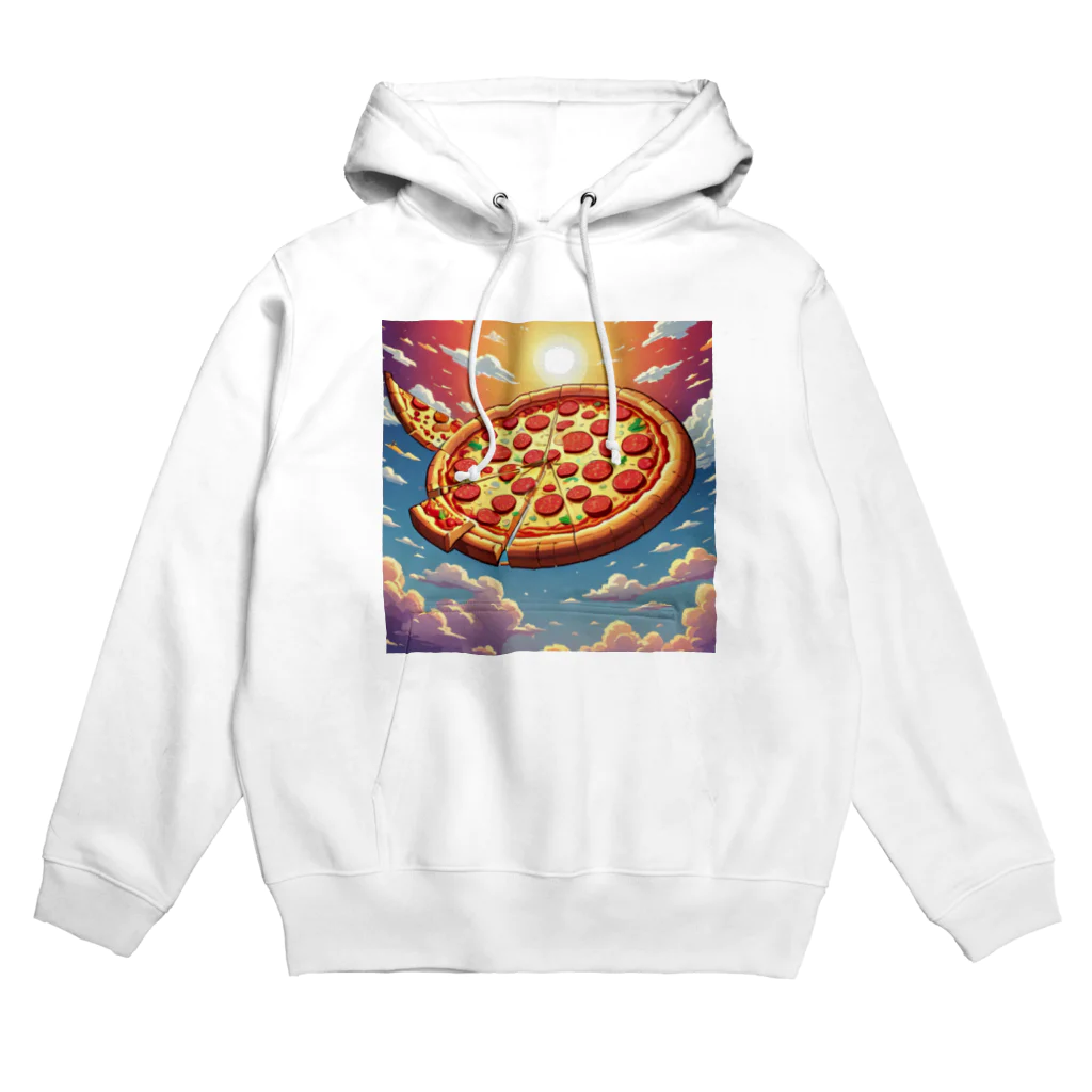 ミリススタイルの空飛ぶピッツァ Hoodie