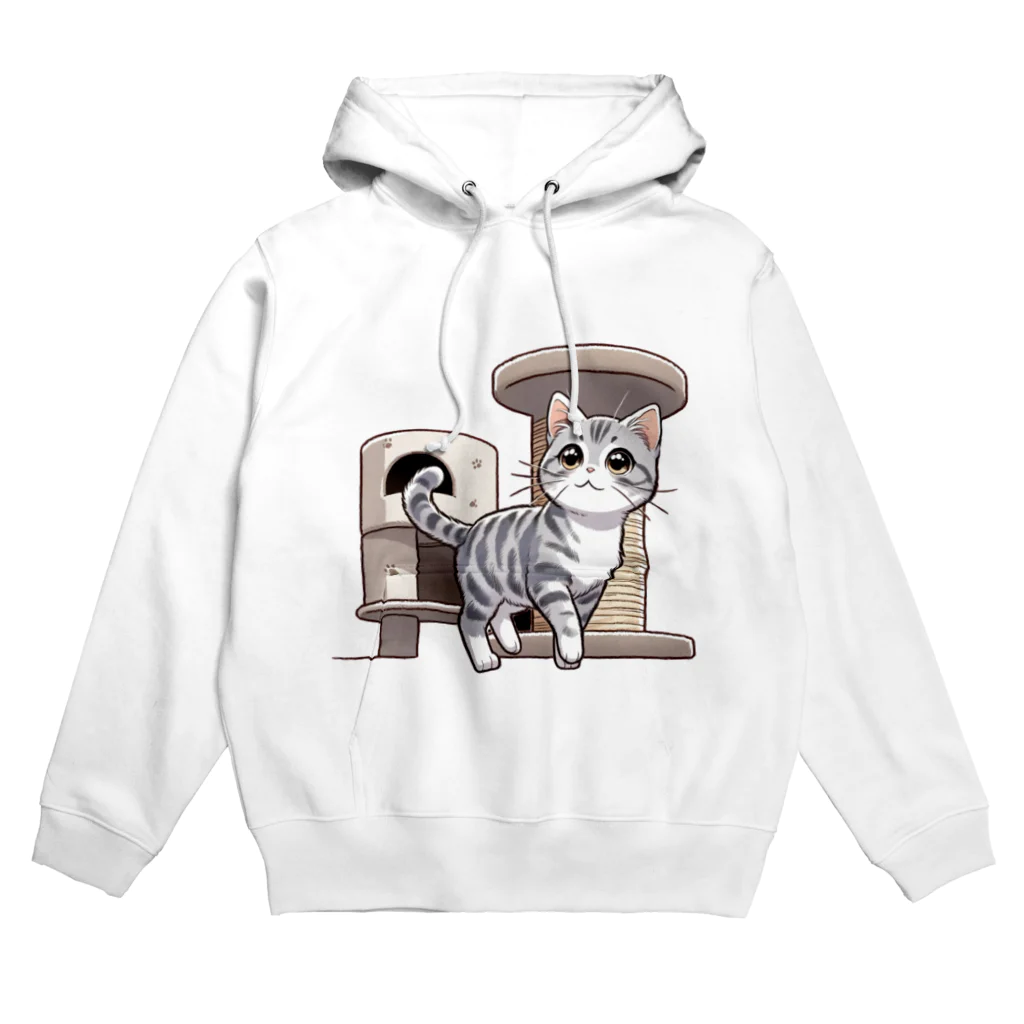 チェリモヤのねこタワー の 猫 Hoodie