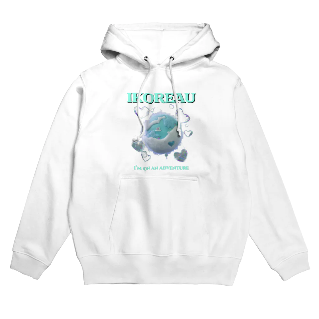 I Korea UのI Korea U ふわふわティファニーブルー Hoodie