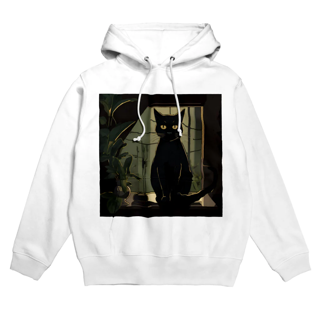 8890の黒猫 Hoodie