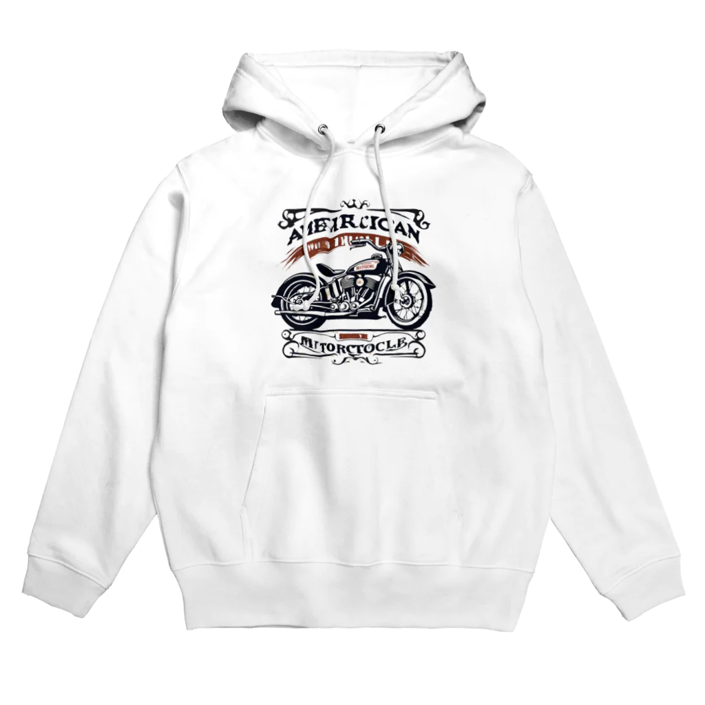 男前ショップのアメリカンビンテージバイク Hoodie