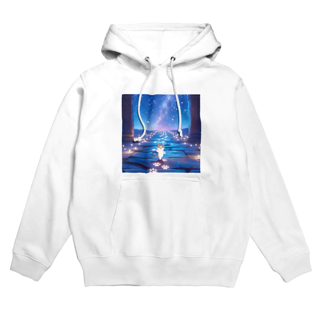 ３月ドラゴンの夜の散歩子猫 Hoodie