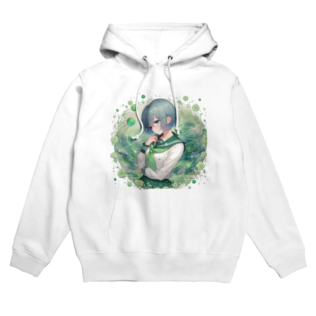 ゆめのかすずめの翠と緑 Hoodie