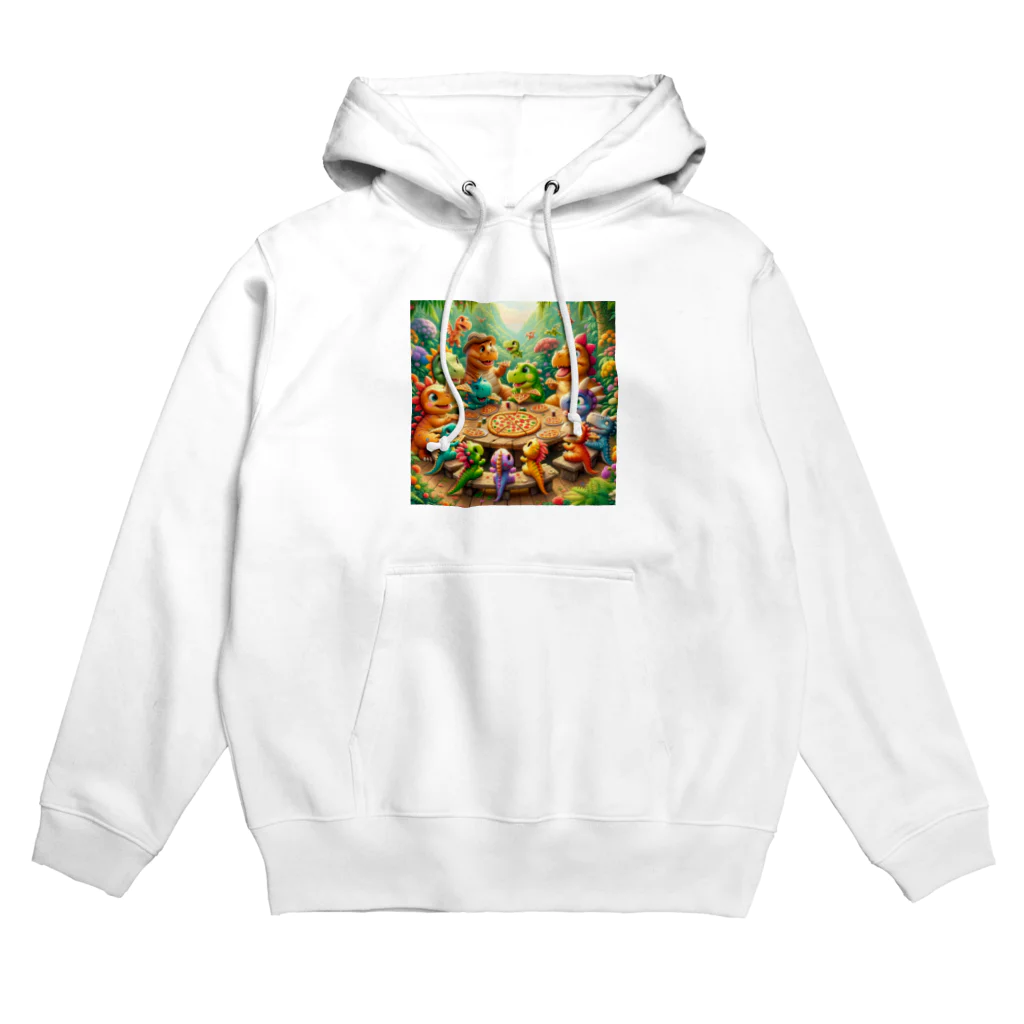 ディノラバ！！ 🦖　　　    　  　　 - DINO LOVER -のピザを食べる恐竜の子供たち！ Hoodie