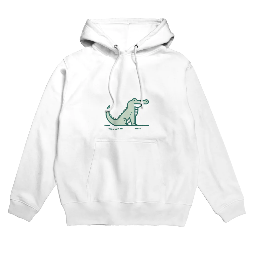 waniwanipanikuの身体をおこしたワニ Hoodie