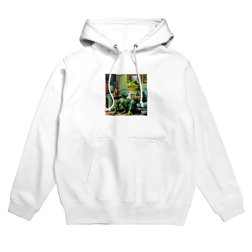 zukit4sのジョークを言っているカエル Hoodie