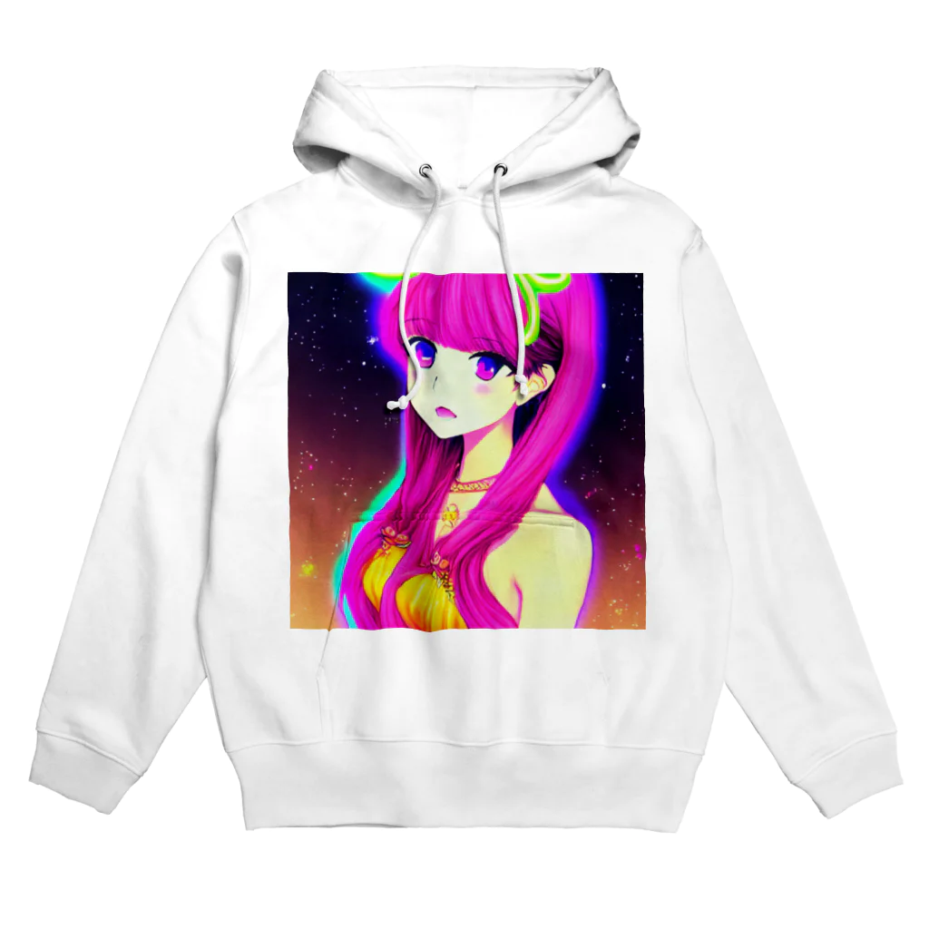 きゅぴきゅぴガールのきゅぴきゅぴ★ピンク髪美人お姉さん Hoodie