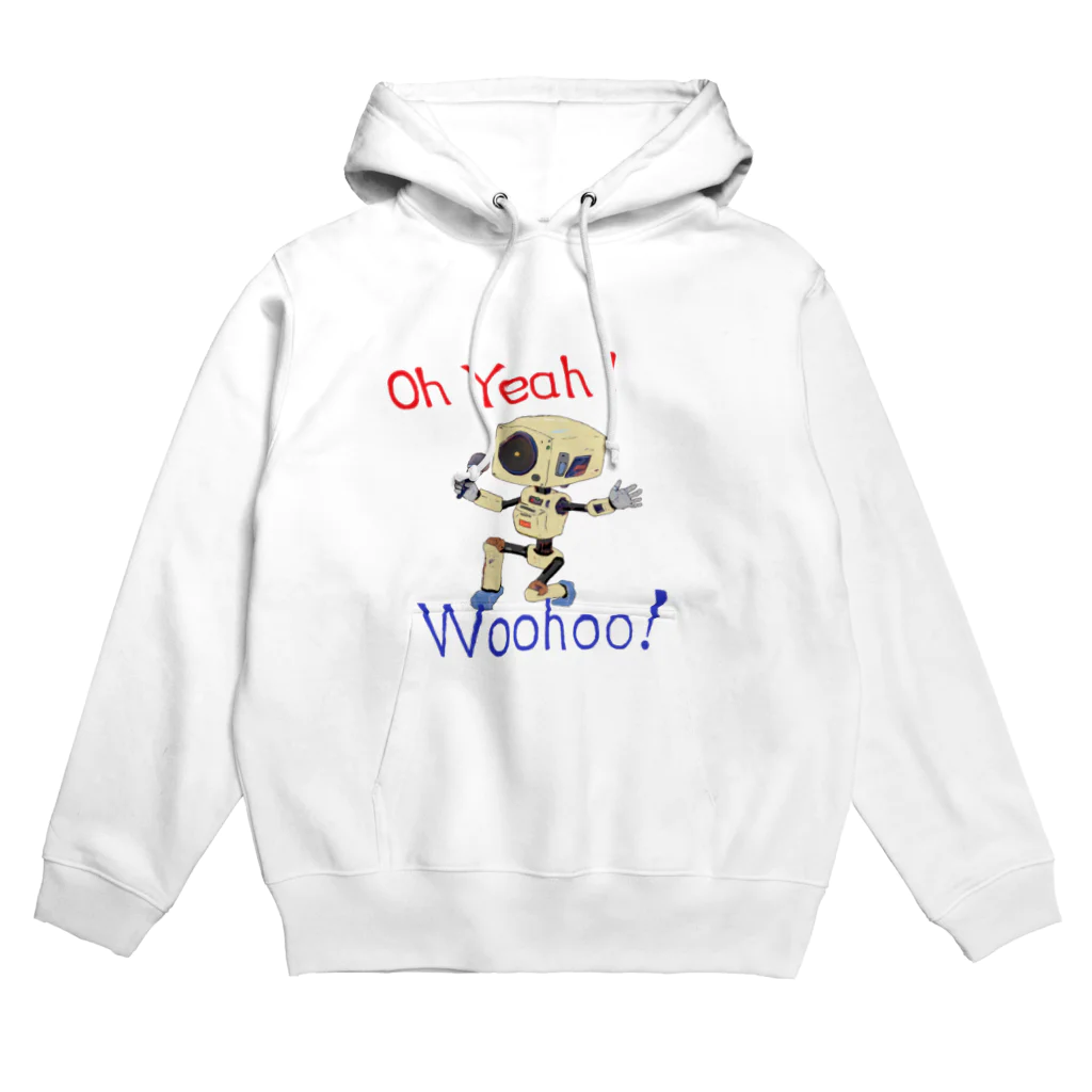 せつらデザイングッズの熱唱ロボ Hoodie