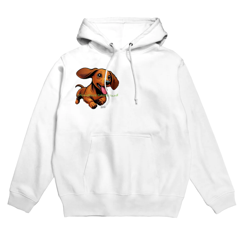 G線上のシュナウザーのミニチュアダックス Hoodie