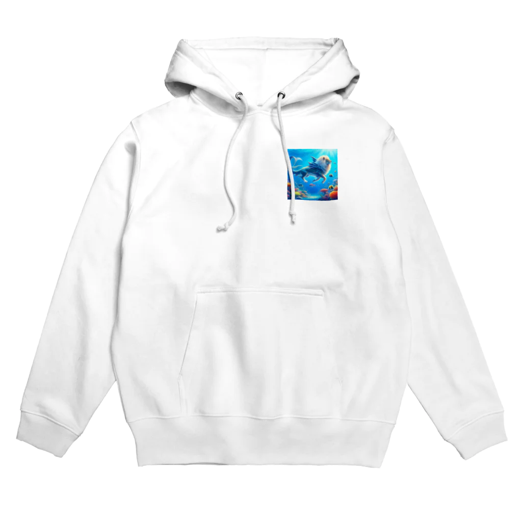 ocean roomのサメ✖️ライオン Hoodie