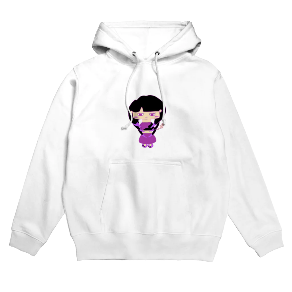 やーちゃグッズのウルフカットのウルフちゃん/カラー付き Hoodie