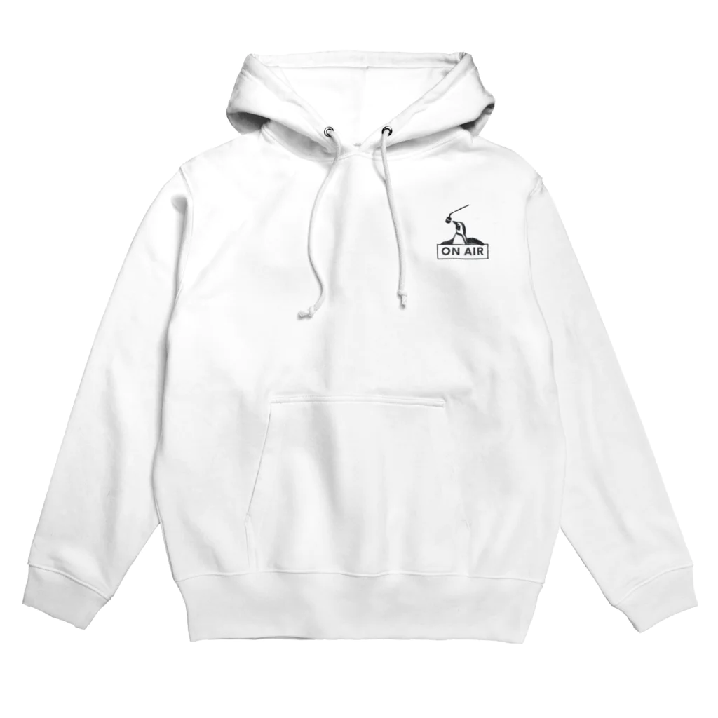 kiki25のダンシングペンギン(モノトーン　淡色用 (白など)) Hoodie