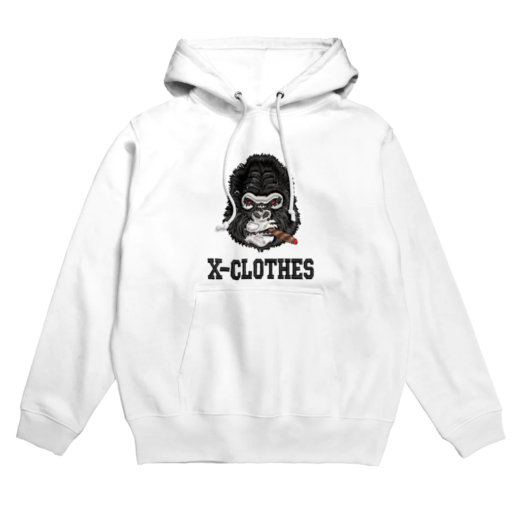 X-CLOTHESのボスゴリラ2　プリントです。 パーカー