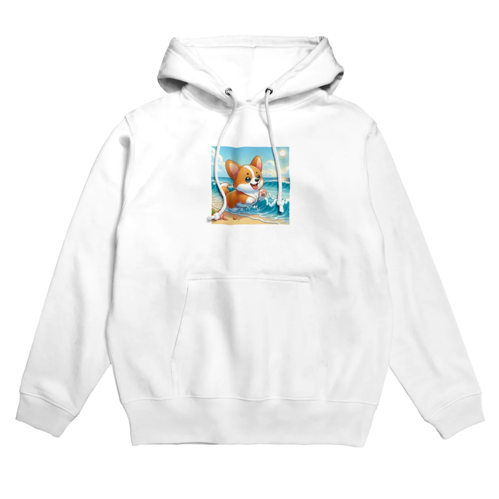 フルヤのサニーショアーズ・コーギー・ディライト Hoodie