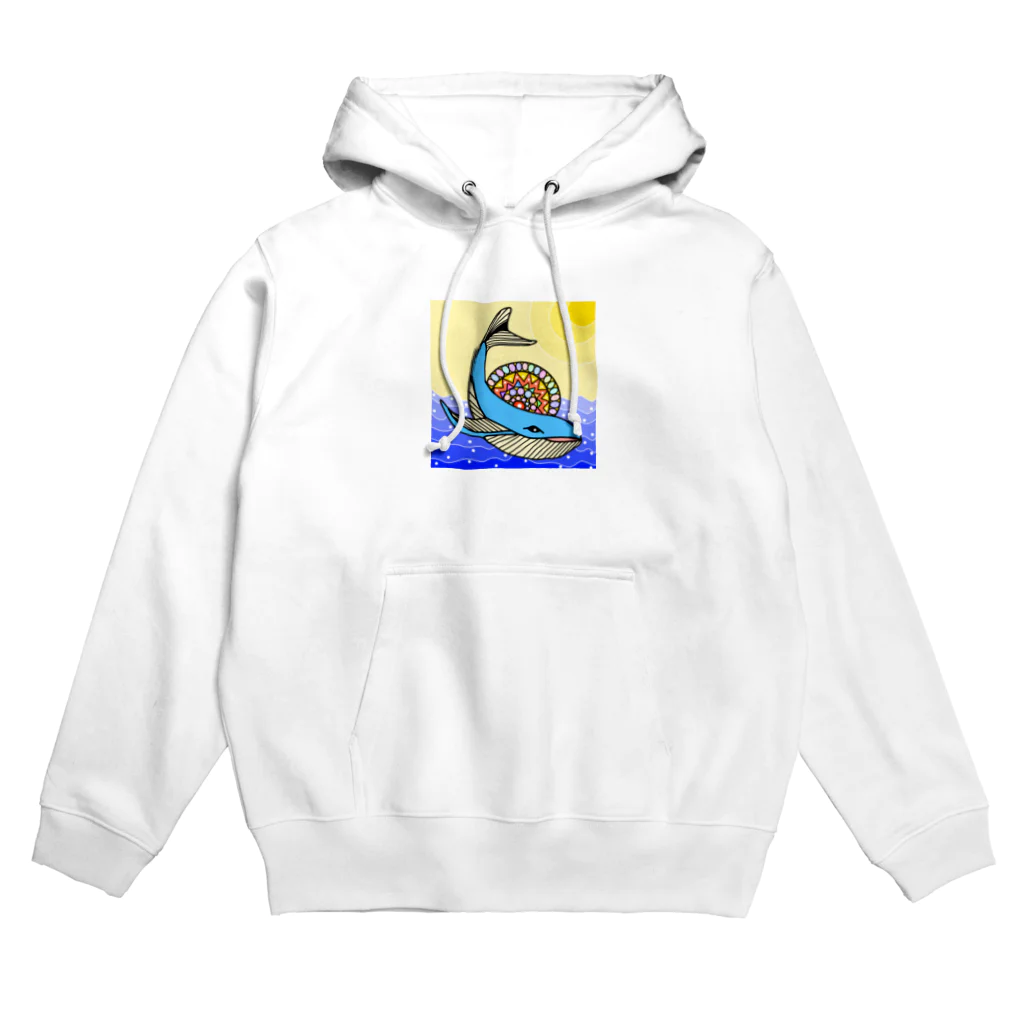 Yomi09のカラフルクジラ Hoodie