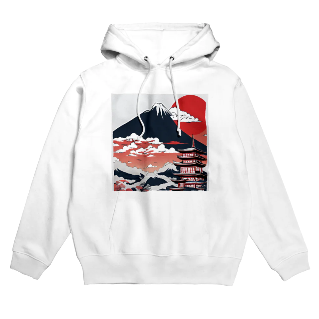 AIアイテムショップの日本の風景 Hoodie