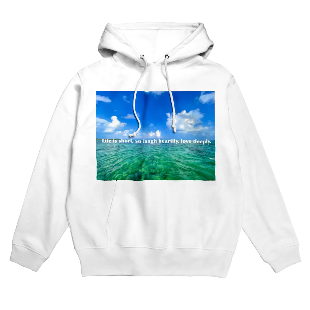 mizuphoto galleryのLife is short, so laugh heartily, love deeply. Hoodie