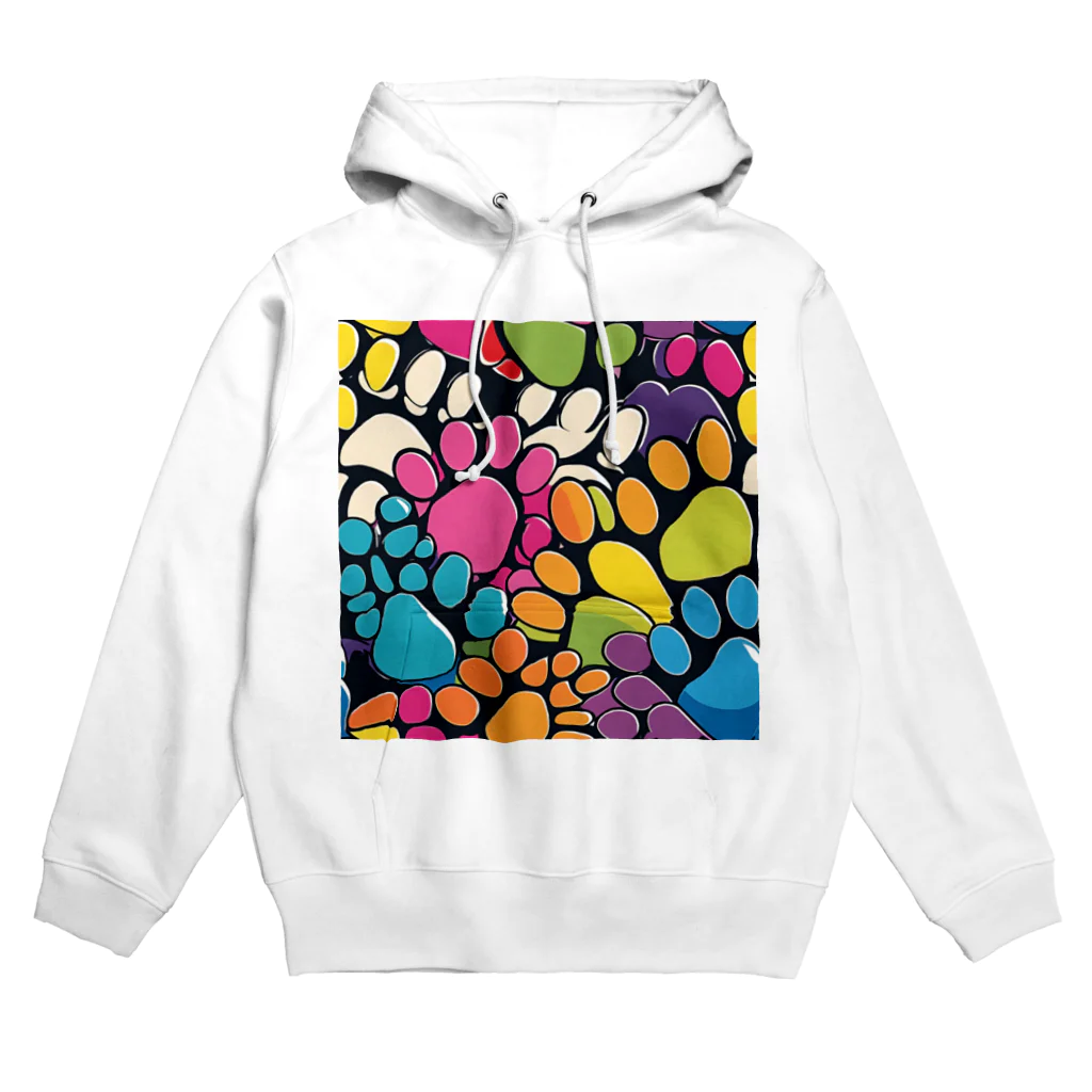 Zonのポップアート　足跡 Hoodie