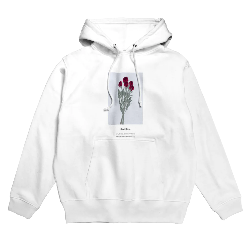 nulの花言葉 rose Hoodie