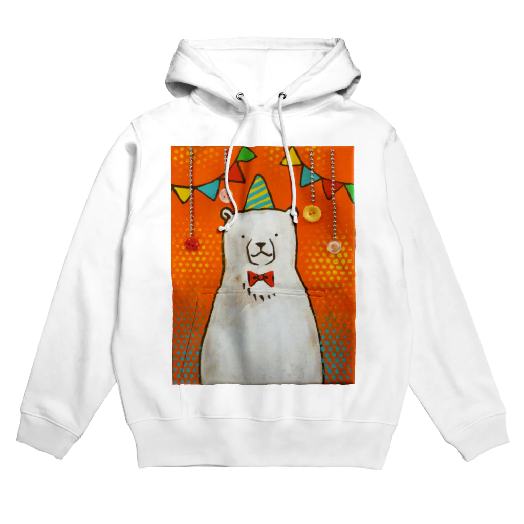 佐山くまのしろくまパーティ Hoodie