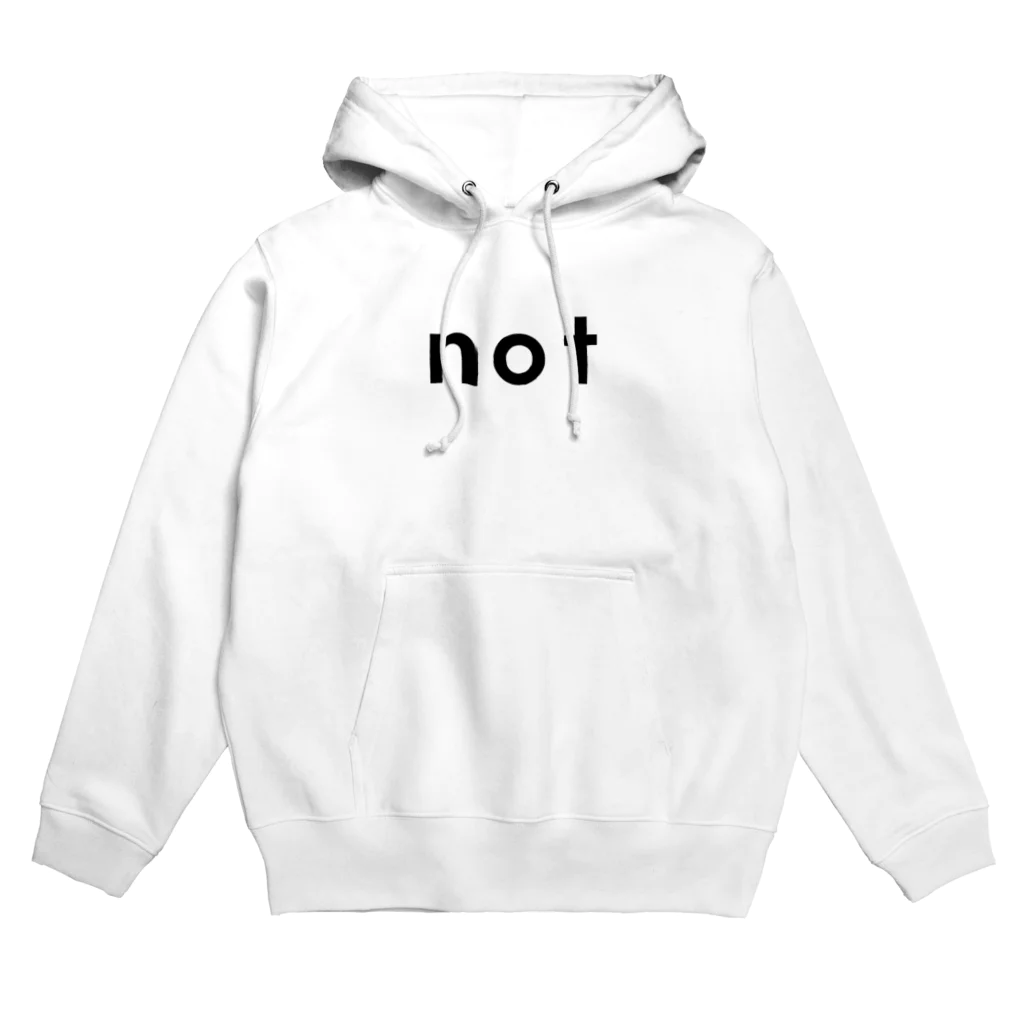 notのnot_logo bk Hoodie