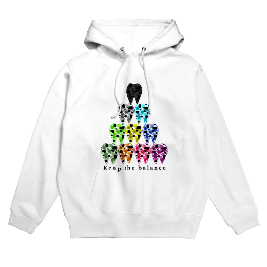 KAAK studioのToothピラミッド・両面プリント Hoodie