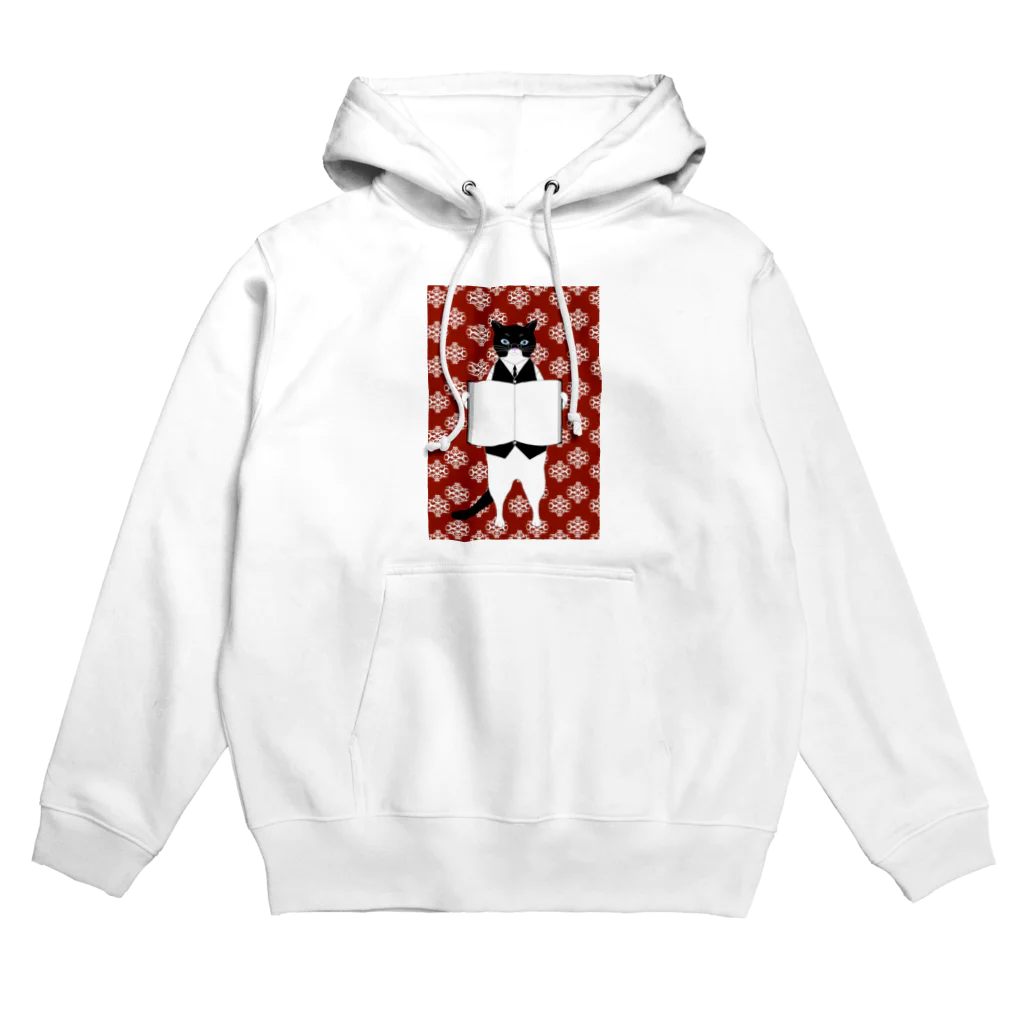 Amiの司書猫 白黒猫 Hoodie