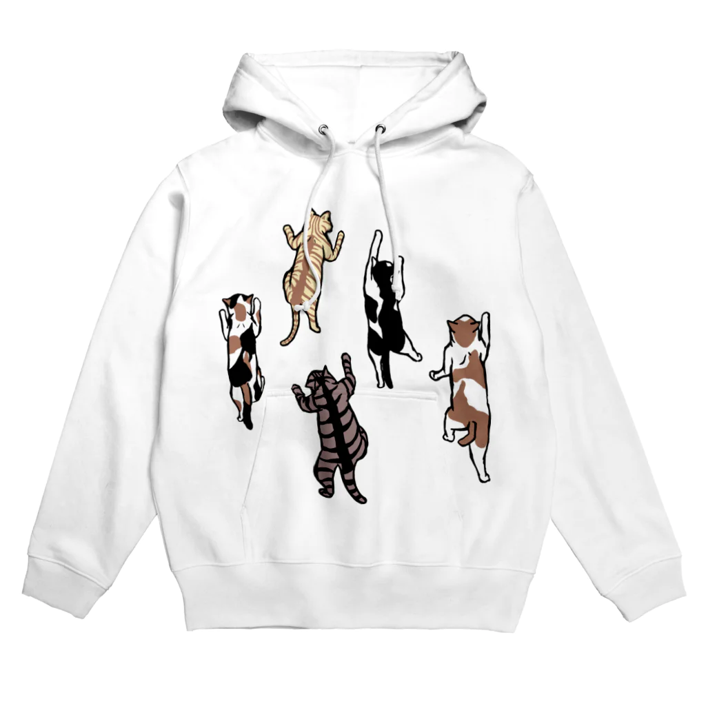 N谷スタジオのよじのぼりにゃんこ Hoodie