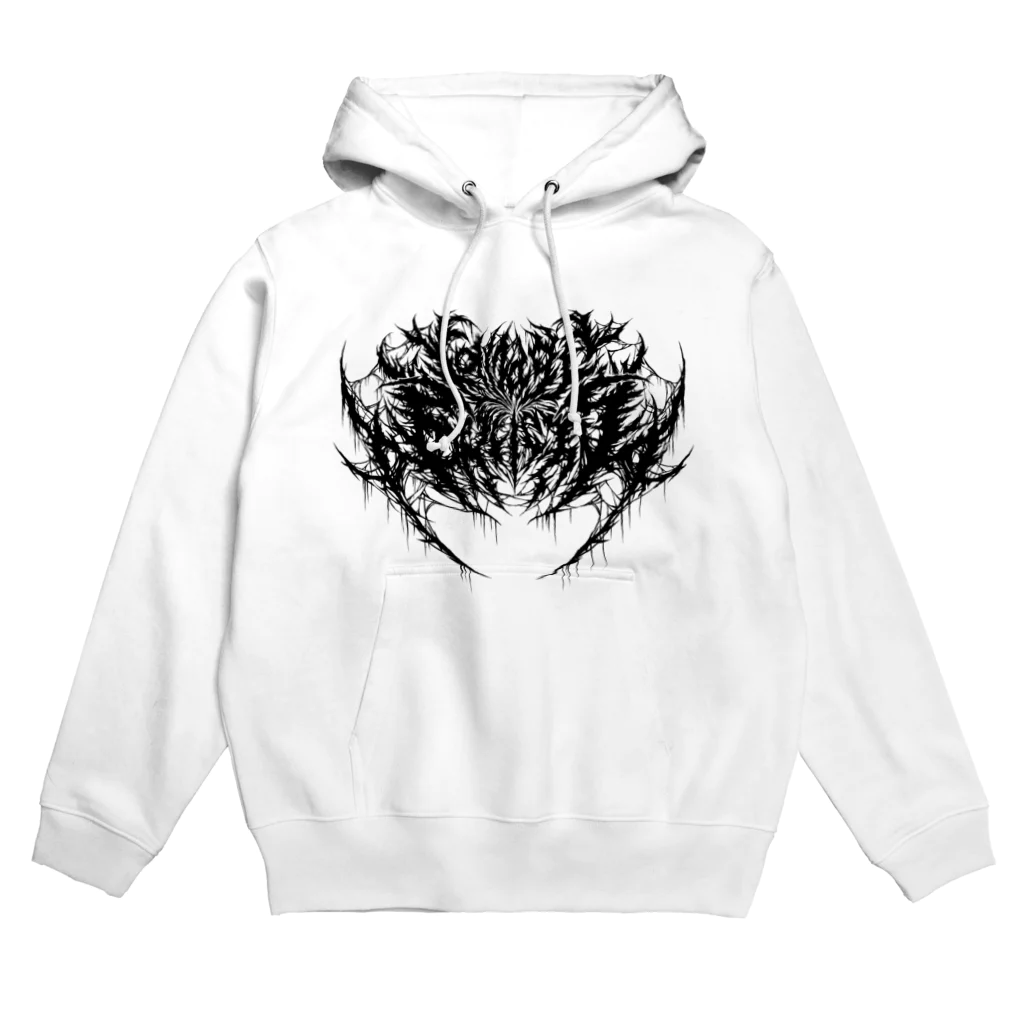 【Carnage Society】のCARNAGE SOCIETY LOGO(WHITE) パーカー