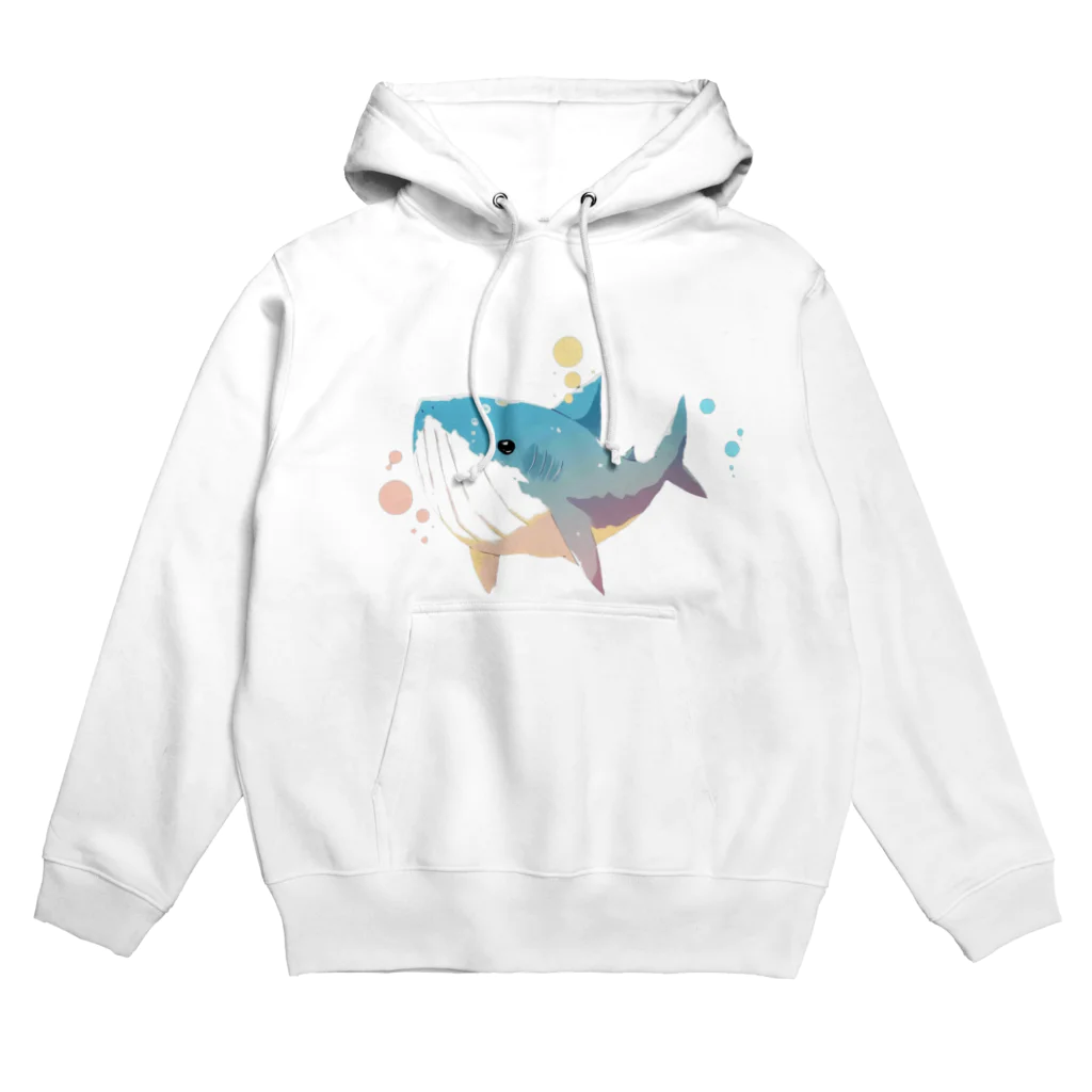 月狼 ゆうの夢見るサメくん Hoodie