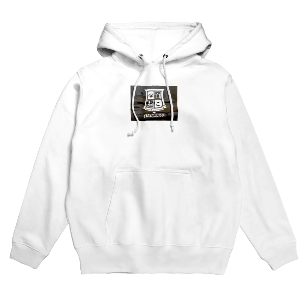 白ねこグループアンテナSHOPの白ねこグッズ Hoodie