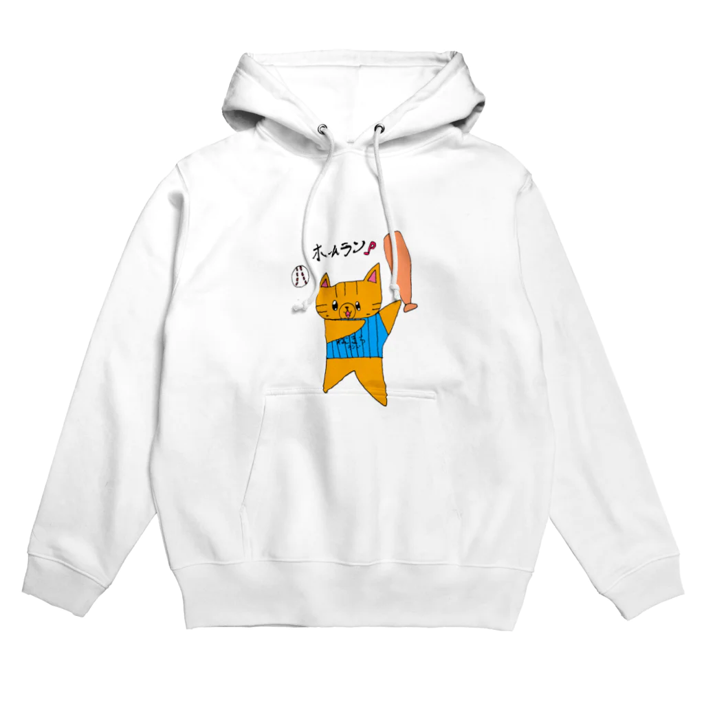 ねこまちランドの野球ねこ Hoodie