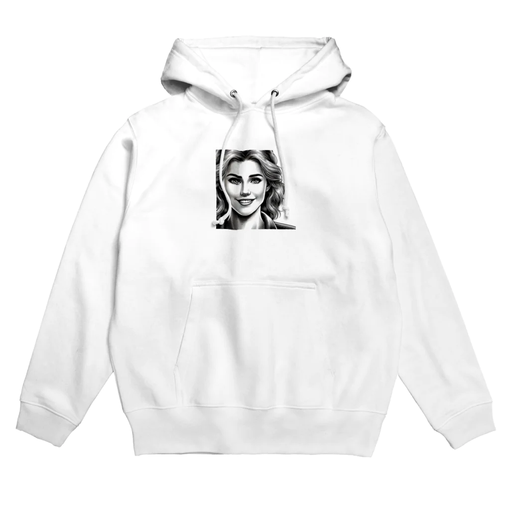 jittamanの微笑む女性 Hoodie