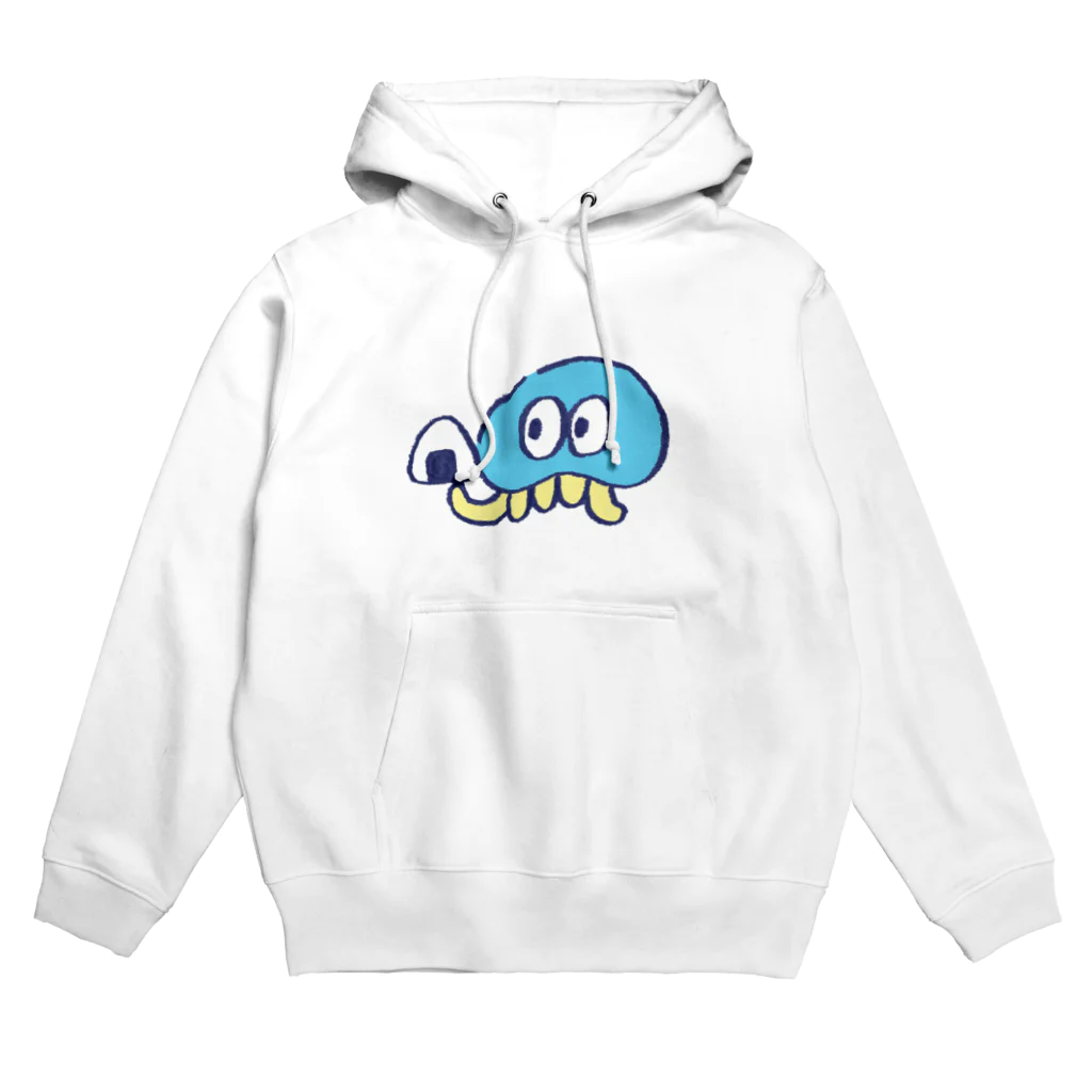 ぴよたそ商店のおにぎりを持つくらげ Hoodie