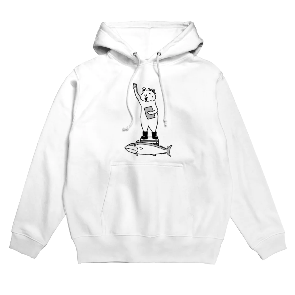 Aliviostaのマグロのセリ ハムスター動物イラスト Hoodie