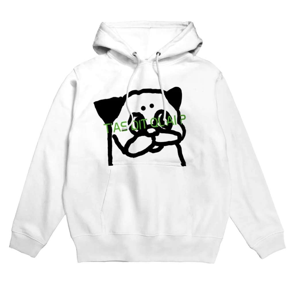 Nicopain_pugの要注意パグ Hoodie