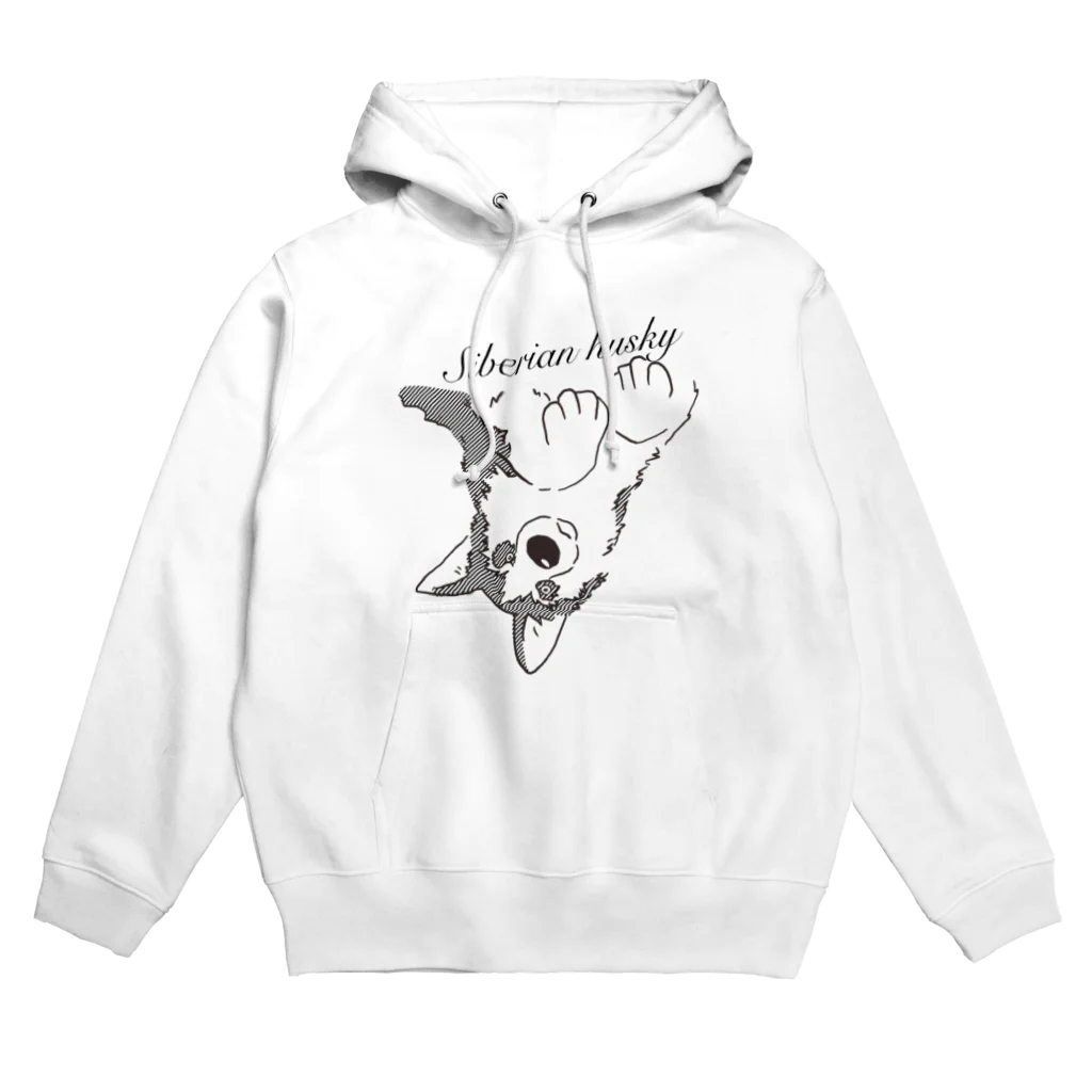 Chinagiの寝そべるハスキー Hoodie