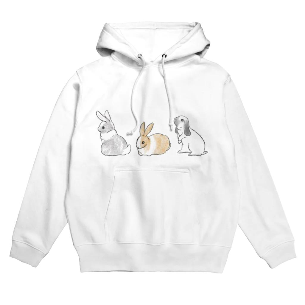 おもちショップのうさぎのシリーズ Hoodie