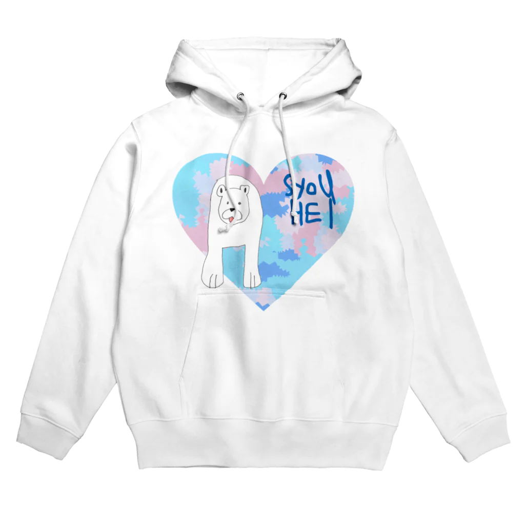 ★いろえんぴつ★の迷彩♡ホッキョクグマ Hoodie