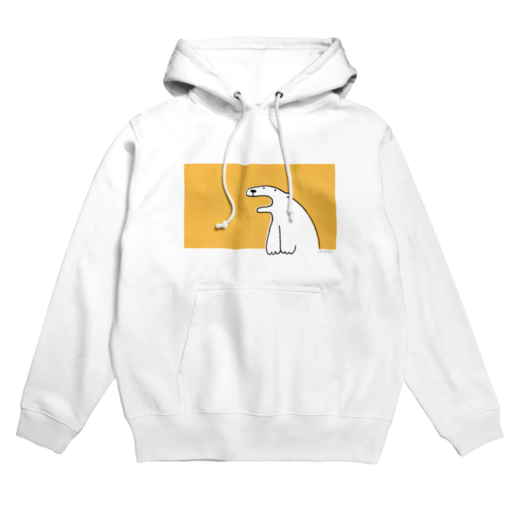 しろくまのかばん屋さん（SUZURI店）のしろくまさん（おれんじ） Hoodie