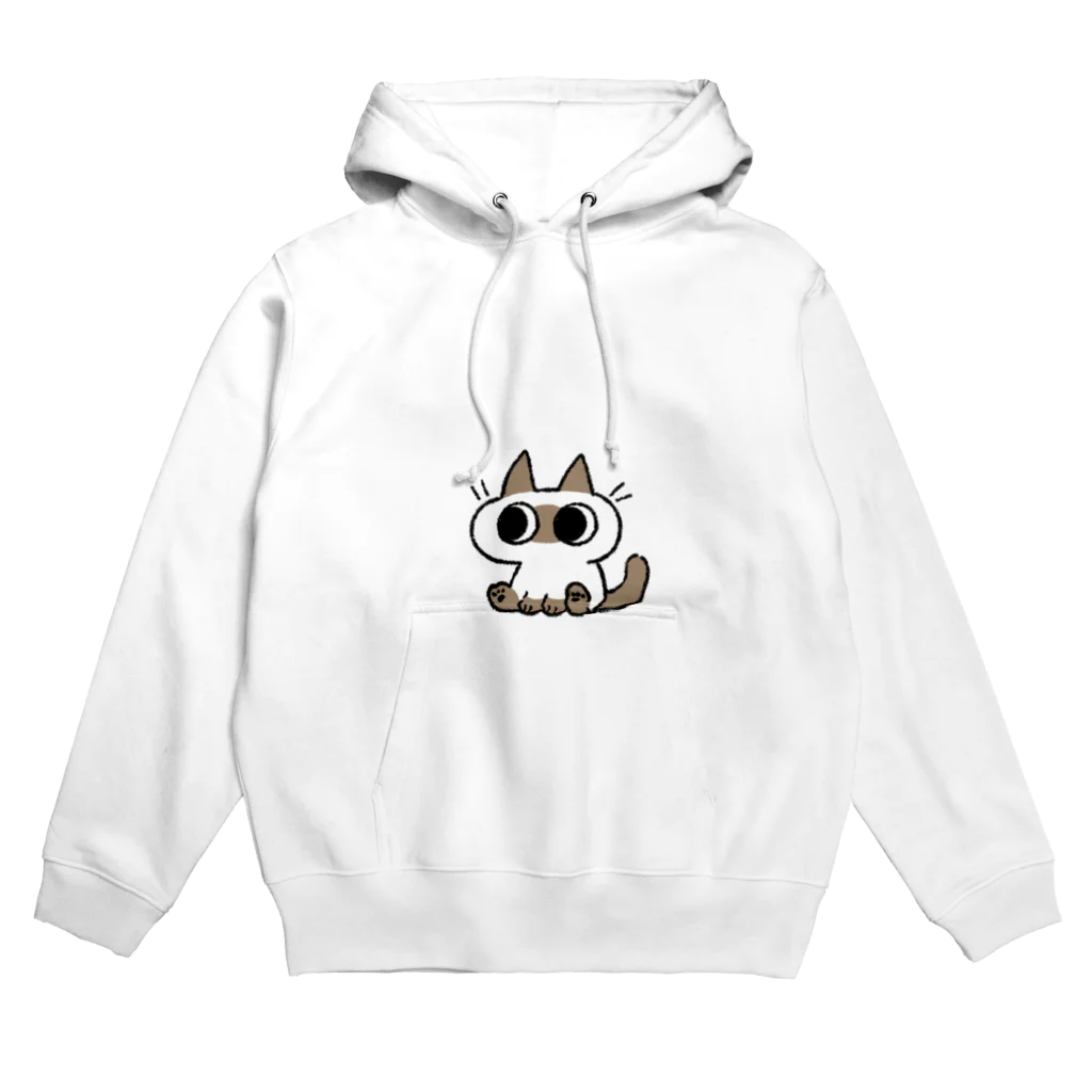 のべ子のシンプルなシャムちゃん Hoodie