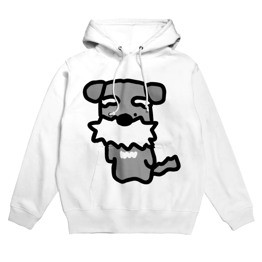 暗黒電波美術家ボブ山　SUZURI店のシュナ！はかしこそうな犬！ Hoodie