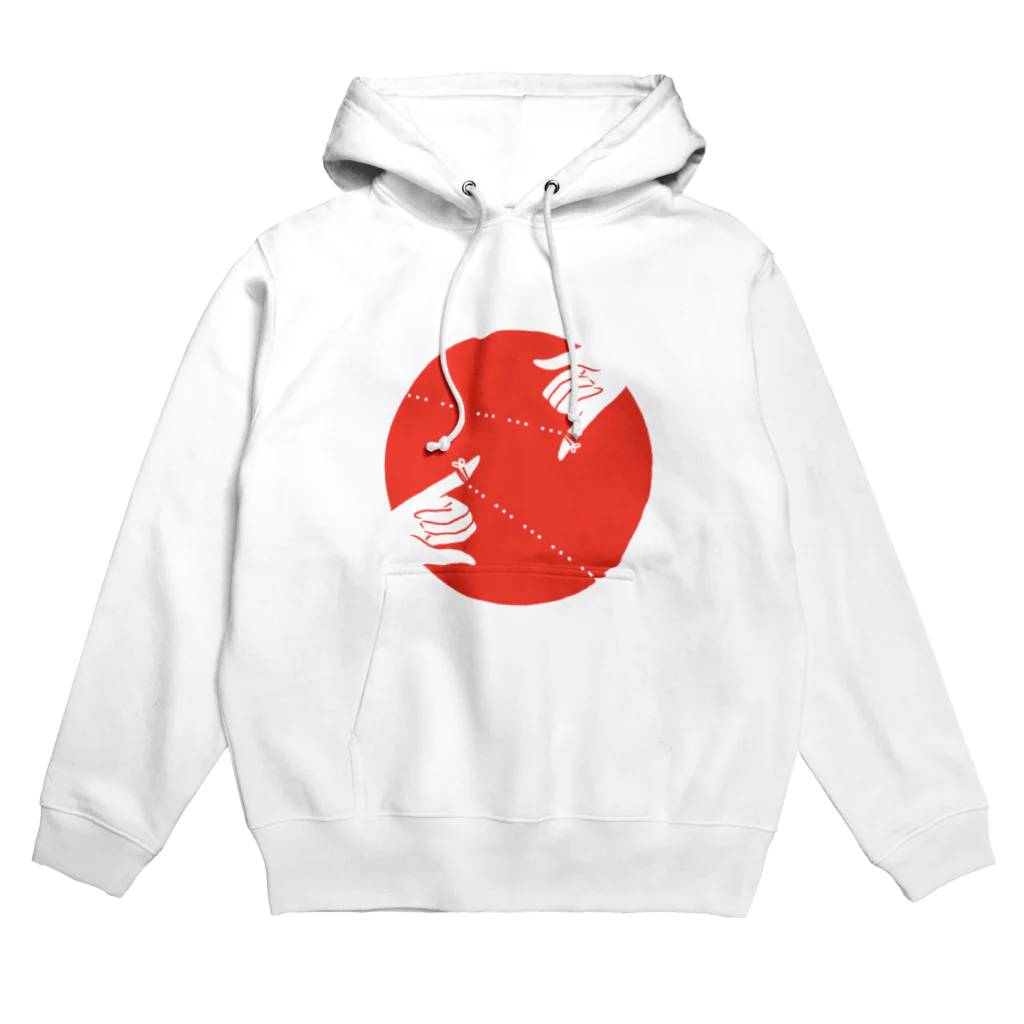 うらめし屋　の運命の赤い糸は三点リーダ ふたり Hoodie